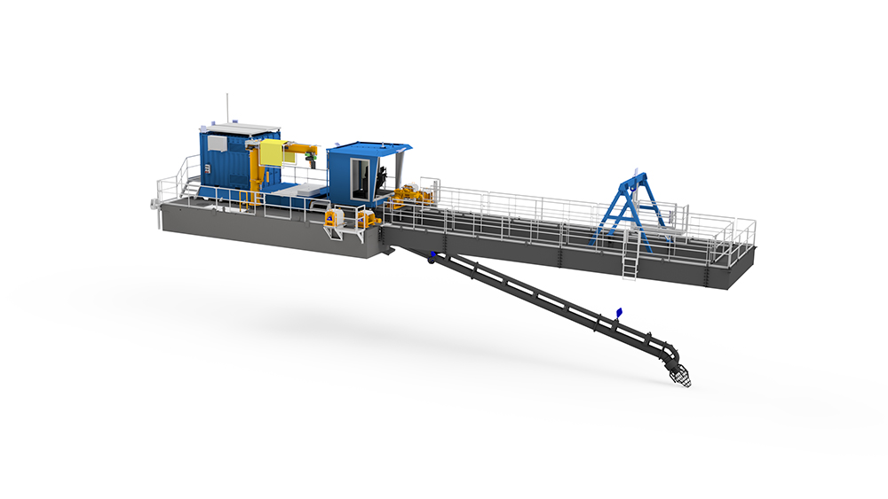 Saugbagger Eco World Dredgers 3D-Ansicht