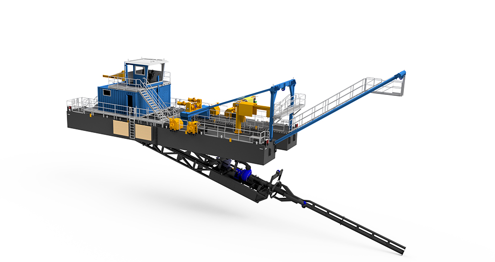 Saugbagger P3E World Dredgers 3D-Ansicht