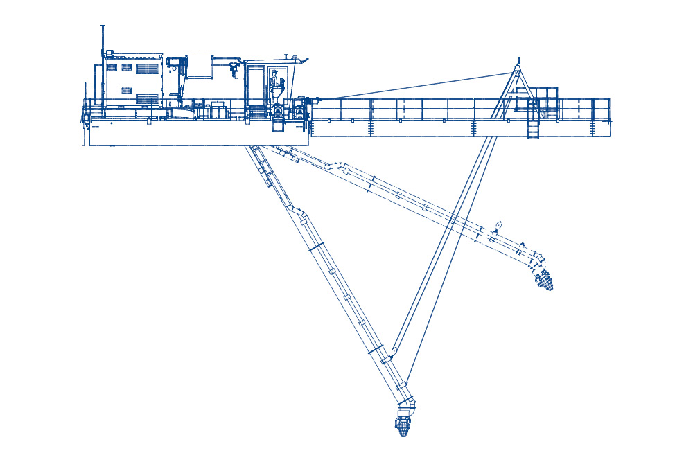 Saugbagger Eco World Dredgers 3D-Ansicht