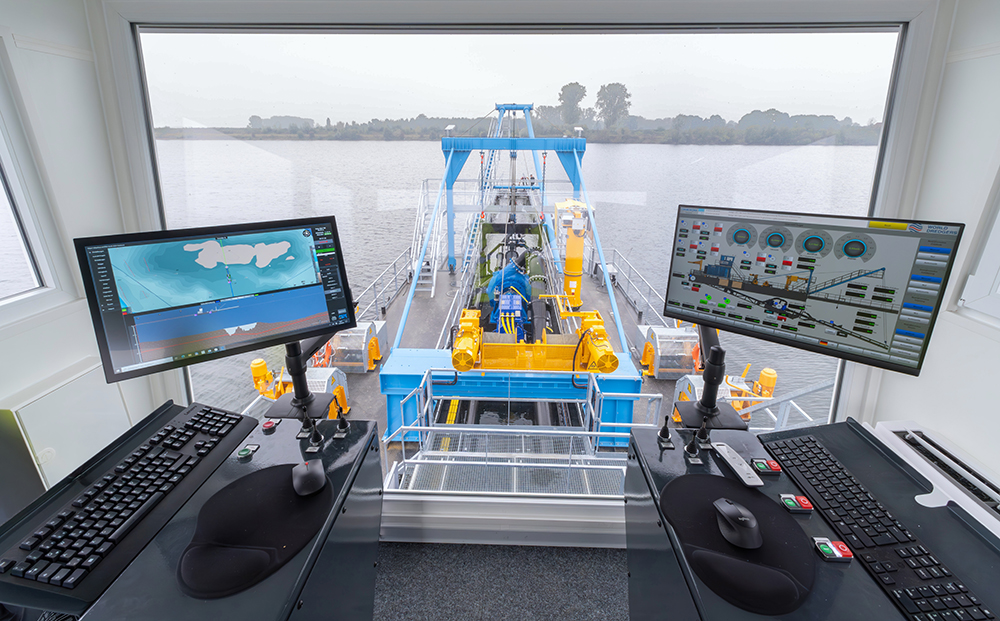 Saugbagger World Dredgers Ruthen Elerweert Steuerhaus