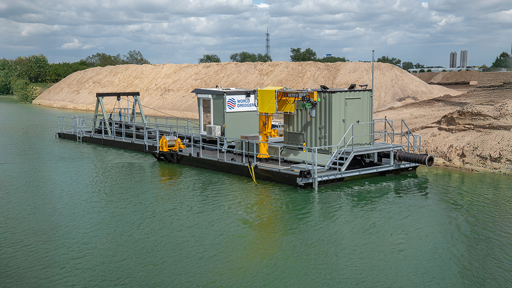 Saugbagger Eco World Dredgers Realbild